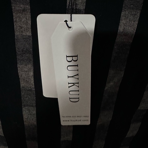 Chic Black and Red Long Sleeve Dress - Buykud - Picture 3 of 4